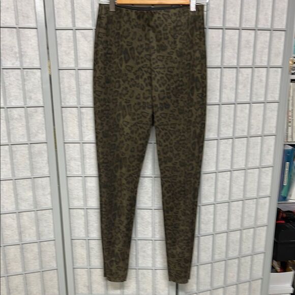 Zara Brown and Black Skinny Pants High-Waisted Knit - Picture 2 of 7